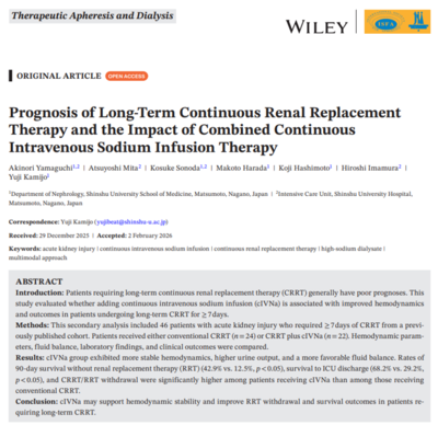 Prognosis of Long-Term Continuous Renal Replacement Therapy and the Impact of Combined Continuous Intravenous Sodium Infusion Therapy.png